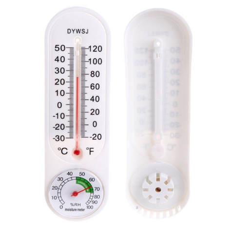 Wall Hanging Thermometer And Hygrometer Indoor Outdoor Garden Office  Temperature Recorder
