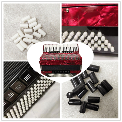 Accordion accessories black and white bass button, directly supplied by the factory ► Photo 1/6