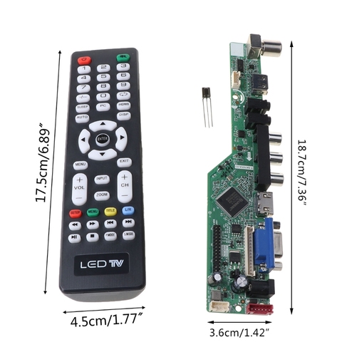 Universal LCD Controller Driver Board Kit V29 AV TV VGA USB Interface 203B ► Photo 1/6
