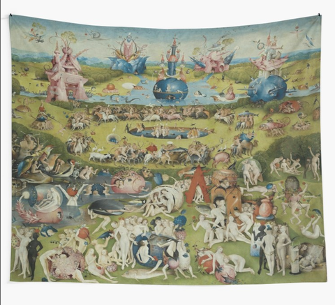 The Garden of Earthly Delights Tapestry Wall Hanging Beach Towel Throw Blanket Picnic Yoga Mat Tapestries Home Decoration ► Photo 1/1