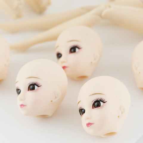 Soft Plastic Practice Makeup Doll Heads For Monster High Doll BJD