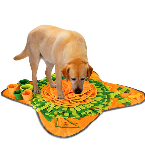 Pet Dog Snuffle Mat Pet Sniffing Training Blanket Detachable Fleece Pads Dog Mat Relieve Stress Nosework Puzzle Toy Pet Nose Pad ► Photo 1/5