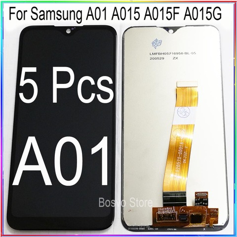 wholesale 5 pcs/lot for Samsung A01 A015 screen display with touch with frame assembly A015F A015G A015DS ► Photo 1/5