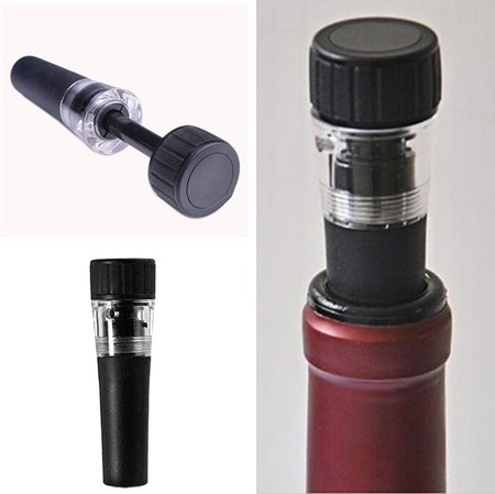 1PC Black Bottle Cap Stopper Reusable Airtight Wine Beer Soda Cork Vacuum Pump Sealer Useful ► Photo 1/6