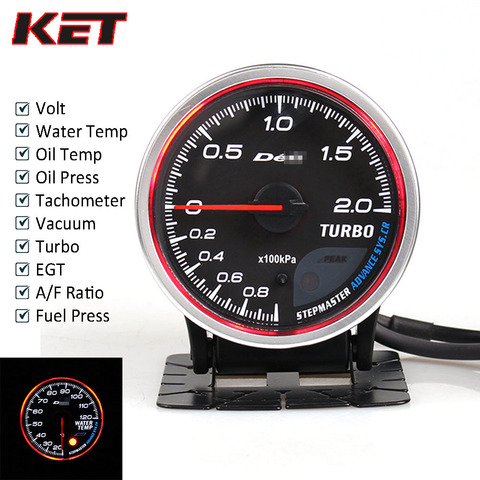 Defi Advance CR 2.5inch Auto Gauge Meter Turbo BOOST/Water temp/Oil Temp/Oil Press/RPM/Volt/Vacuum/EXT TEMP/AFR/Fuel Press Gauge ► Photo 1/6