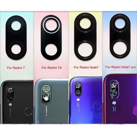 2pcs For Xiaomi Redmi Note 7 Mi 8 Lite 7A A1 A2 6A redmi 6 pro S2 SE mix 2 Rear Back Camera Glass Lens Cover with Ahesive ► Photo 1/1