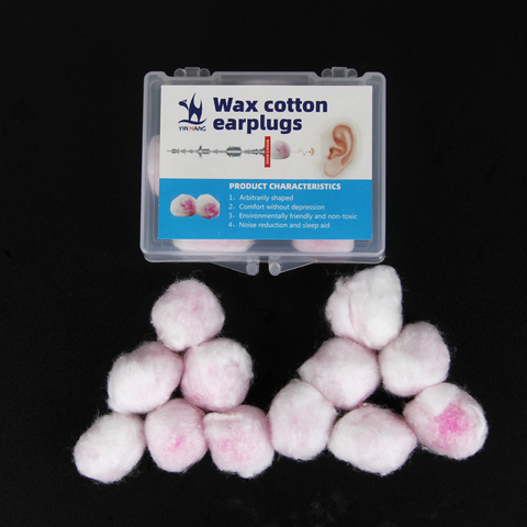 Wax Cotton Noise Earplugs Anti Noise Travel Sleep Swimming Soundproof Protect Hearing Noise Reduction Cotton Protection ► Photo 1/6