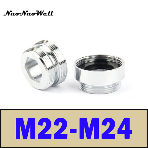 1pc NuoNuoWell Stainless Steel M22-M24 Thread Connector for Faucet Fittings Tap Adapter Bubbler Parts Water Purifier Accessory ► Photo 1/6