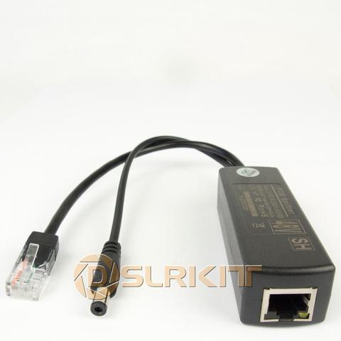 4PCS DSLRKIT Active PoE Splitter Power Over Ethernet 48V to 12V 1A-2A IEEE802.3af Standard type ► Photo 1/6
