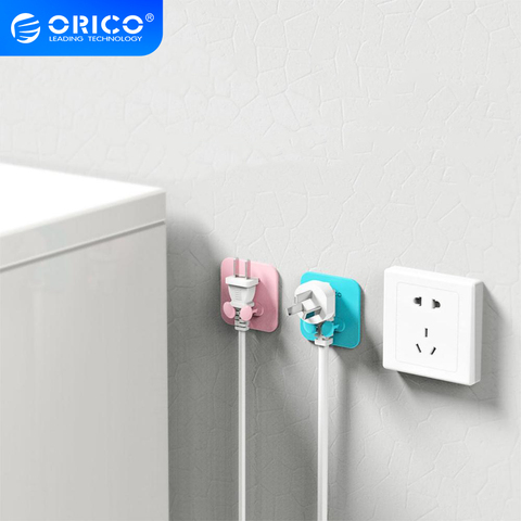 ORICO Silicone Wall Hook Hanger Plugs Holder Dual Hook Cable Holder For Kitchen Bathroom Bedroom Accessories Waterpoof Hook 2Pcs ► Photo 1/6