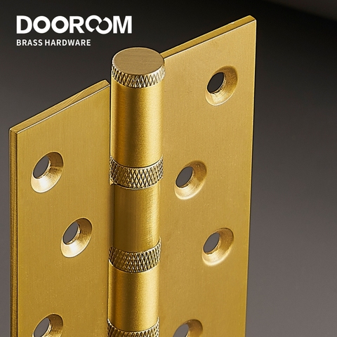 1Piece Dooroom Brass Door Hinges Free Slot Smoothly Thickening Mute 1Piece Dooroom Brass Knurled Door HingesHinges 4 Inch 5 Inch ► Photo 1/6