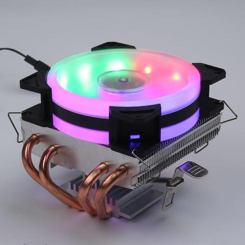 Aluminum 12V Quiet Cooled Fan Computer CPU Cooler Copper Heatsink Cooling Fan Radiator For LGA 1366 Blue ► Photo 1/6