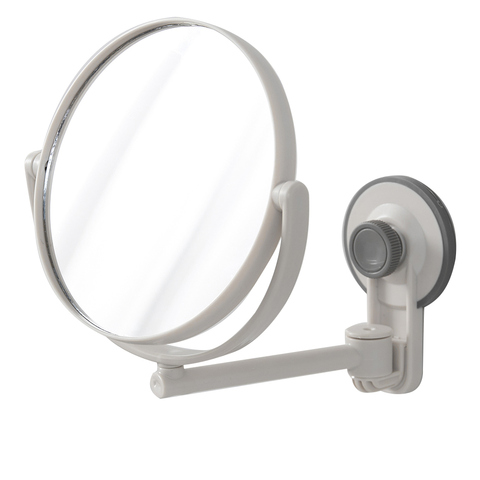 1pc Punch-Free Makeup Mirror Home Bathroom Wall Mounted Double-Sided Rotatable Magnifying Mirror ► Photo 1/2