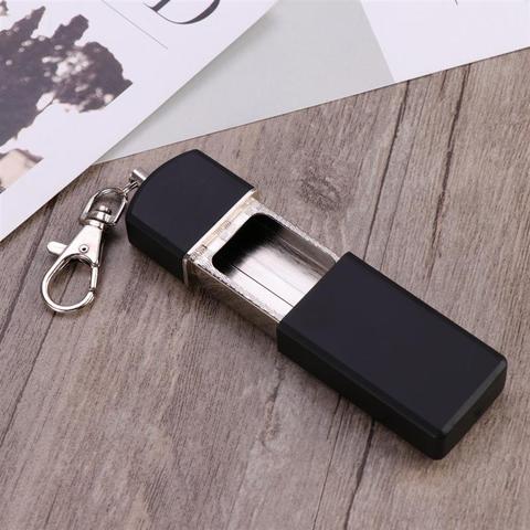 Portable Ashtray Cigarette Ashtray for Outdoor Use Ash Holder Pocket Smoking Ash Tray with Lid Key Chain for Outdoor Travelling ► Photo 1/6