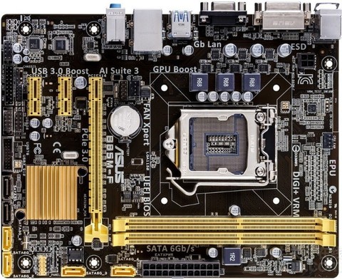 Used,for ASUS  B85M-F Motherboard B85 Socket LGA 1150 i7 i5 i3 DDR3 16G SATA3 Micro-ATX ► Photo 1/3