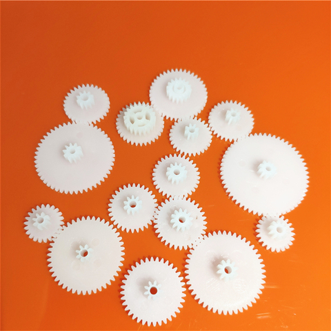 All kinds of M0.5 Plastic Teeth Double Layer Gears Reduction Gear Group 2 Deck DIY Toy Robot Car Helicopter Parts Dropshipping ► Photo 1/3