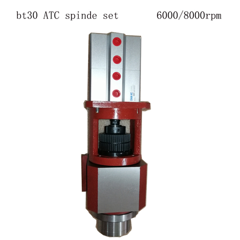 the whole set bt30 spindle + air crylnder+ cylinder support +spindle holder  cnc machine ATC spindle ► Photo 1/1