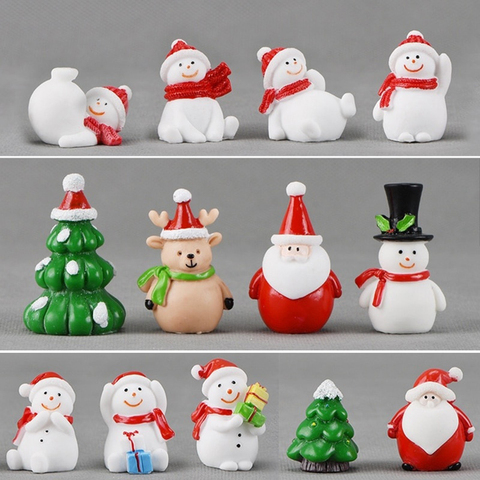 Christmas Miniature Snowman Santa Claus Fairy Garden Miniatures Fairy Figures Accessories Terrarium Figurines Decoration ► Photo 1/6