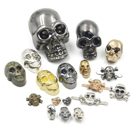 Skull Cross Bone Rivets Spike Studs Spots Nailhead Punk Rock DIY Leather Craft For Clothing Bag Shoe Apparel Parts Accessories ► Photo 1/6