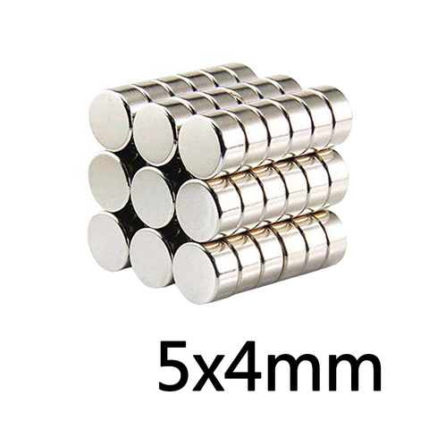 20/50/100pcs 5X4 mm Permanent NdFeB Strong Powerful Magnet N35 Round Magnets 5x4mm Neodymium Magnet Dia 5*4 mm ► Photo 1/4