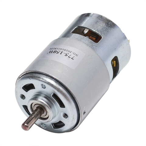 775 Motor DC 12V 24V 80W 150W 288W DC Motor Large Torque High Power DC Motor Double Ball Bearing Spindle Motor ► Photo 1/5