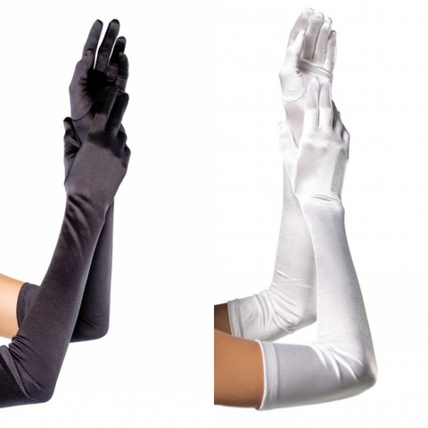 White Long Sex Glove Party Evening Prom Erotic Costume Gloves Sexy Lingerie Adult Role-play Games Sex Toys Products For Women ► Photo 1/3