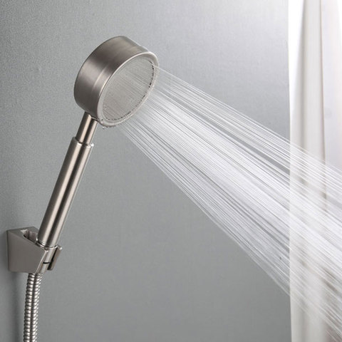 304 Space aluminum Shower Head Bathroom Pressure Booster Water Saving shower-head Technical Insulation spray Rainfall nozzle ► Photo 1/6