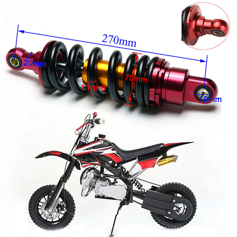 TDPRO 270mm Rear Shock Absorber Motorcycle Suspension Shocker For ATV Go Kart Quad 110cc 125cc Pit Bike Coolster SDG SSR 800lbs ► Photo 1/6