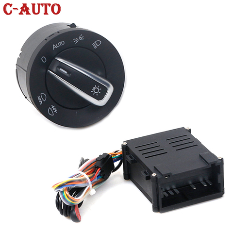 Transporter Multivan caravelle T5 T6+AUTO Headlight Lamp Switch Knob Light Sensor Module Matte For VW Golf 4 Jetta MK4 Passat B5 ► Photo 1/1