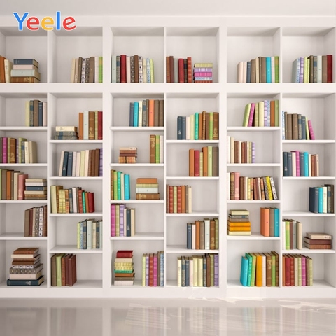 Library Bookshelf Book Interior Photography Backdrop Baby Portrait Custom Photographic Background For Photo Studio Photophone ► Photo 1/1