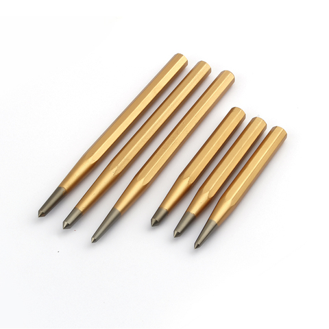 Crv High Hardness Center Pin Punch Metal Stainless Steel Wood Indentation Mark Woodworking Tool Bit 4 5 6mm ► Photo 1/1