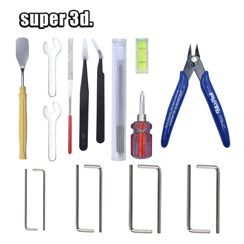 3D Printer Removal Tools set  Nozzle Cleaning Kit Tweezers Shovel Wrenches Screwdriver  for 3d printer Filament PLA ABS Reprap ► Photo 1/6