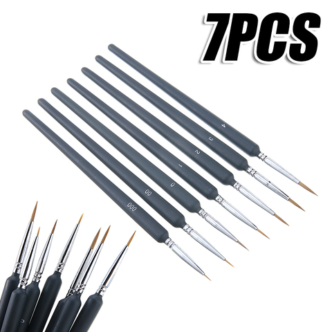 7Pcs Extra Fine Tip Detail Paint Brushes Art Miniature Model Painting Brush Pen Art Paint for Miniatures Model Maker Painting ► Photo 1/6