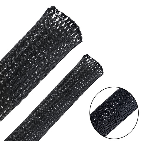 10M/roll 3-10mm Three wire encry Cable Sleeve black Wire Protection PET braided tube Nylon wire cable Braided Cable Sleeve ► Photo 1/6