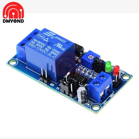 DC 12V Normally Open Delay Relay Switch Module with Timer Electronics Adjustment Potentiometer Delay Turn On Delay Turn off ► Photo 1/6