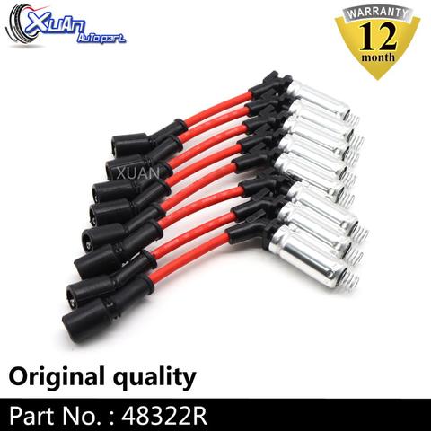 XUAN 8pcs Ignition Spark Plug Wire Kit Set Cable 48322R For Chevrolet Avalanche GMC Envoy Yukon XL Pontiac Grand Prix GTO Hummer ► Photo 1/6