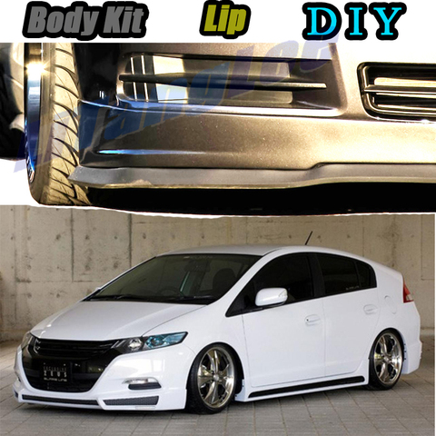 Car Bumper Lip Front Spoiler Skirt Deflector For HONDA Insight ZE HYBRID Tune Car Modified Body Kit VIP Hella Flush Lips ► Photo 1/5