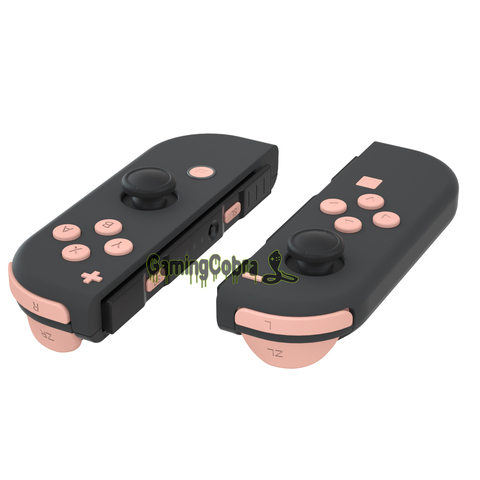 Mandys Pink Soft Touch ABXY Direction Keys SR SL L R ZR ZL Trigger Full Set Buttons with Tools for NS Switch Joy-Con ► Photo 1/6