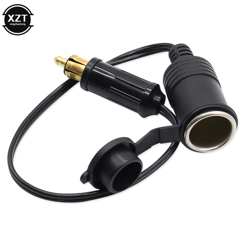 DC 12V 24V EU Plug Cigarette Lighter For BMW DIN Hella Motorcycle Charger Socket Outlet Convert To Car Adapter Power Lead Cable ► Photo 1/6
