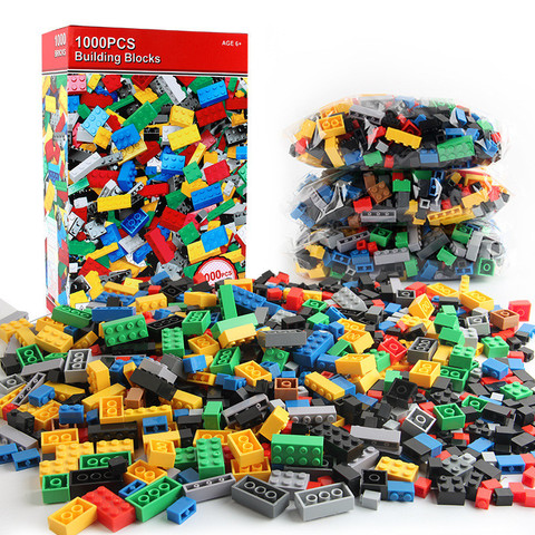 1000-2000 Pieces Building Blocks  classic City DIY Creative Bricks Bulk Model Figures Educational Kids Toy Compatible All Brands ► Photo 1/6