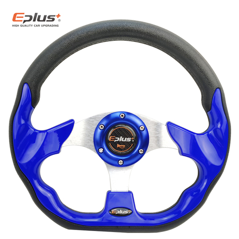 EPLUS Car Sport Steering Wheel Racing Type High Quality Universal 13 Inches 320MM Aluminum PU 4Color D Styling FOR MOMO ► Photo 1/6