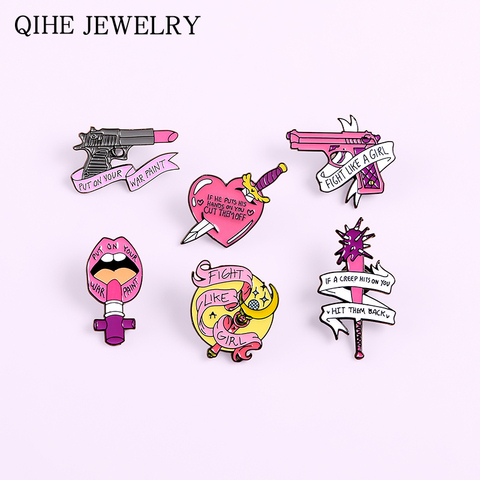 Feminist Enamel Pin Set Feminist Gift Cute Enamel Pins Garden