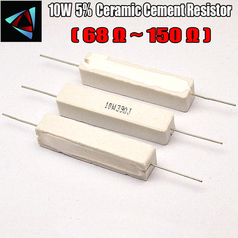 10W 5% 68 82 100 120 150 ohm R Ceramic Cement Resistor / Resistance Passive Component ► Photo 1/1