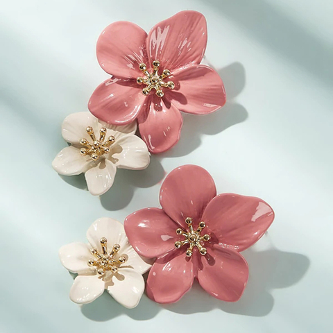 Boho Cute Flower Earrings for Women Korean Jewelry Kids Girls Gifts Fashion Stud Earring Boucles D'oreilles Aretes De Mujer 2022 ► Photo 1/6