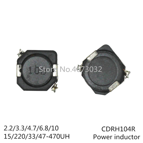 10PCS/lot SMD Power Inductors CDRH104R CD104R 10*10*4MM 2.2UH 3.3UH 4.7UH 6.8UH 10UH 22UH 33UH 47UH 68UH 100UH 150UH 220UH 330UH ► Photo 1/5