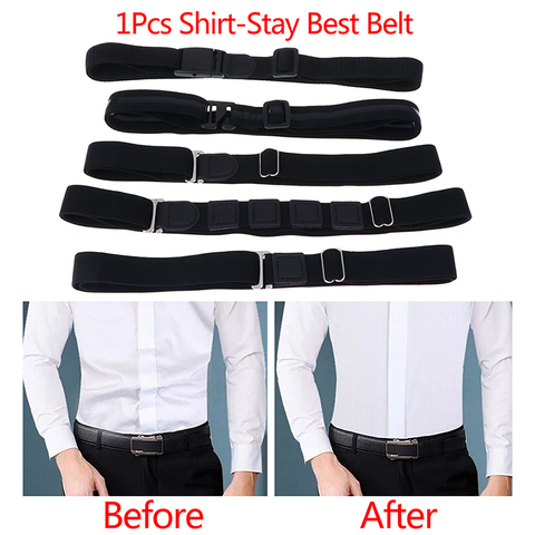 13Styles Easy Shirt Stay Adjustable Belt Non-slip Wrinkle-Proof Shirt Holder Straps Locking Belt Holder Near Shirt-Stay DropShip ► Photo 1/6