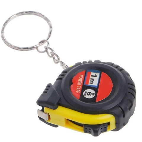 Retractable Ruler Tape Measure Keychain Mini Pocket Size Metric 1m Key Chains Key Rings ► Photo 1/6
