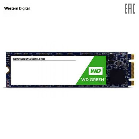 Internal Solid State Drives Western Digital WDS120G2G0B Computer Storage hard disk drive memory M.2 2280 Laptop 120GB ► Photo 1/1