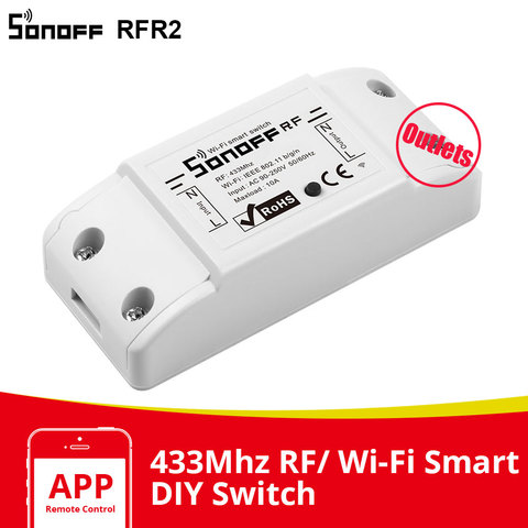 Itead SONOFF Outlets RFR2 Wifi Breaker Module Switch 433Mhz RF Switch Smart Home DIY Switch Works With Alexa Google Home Siri ► Photo 1/6
