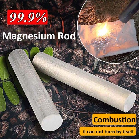 99.99% Magnesium Metal Rod Mg Fire Tool Survival Emergency Tool Flint Fire Making ► Photo 1/6